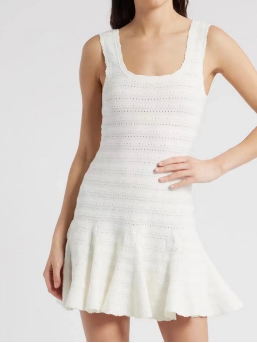 LoveShackFancy Maryanne Knit Mini Dress